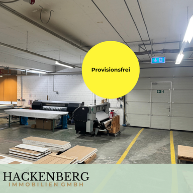 PROVISIONSFREI Unternehmensstandort: Produktions- und Lagerhallen mit eigenem Büro in perfekter Lage