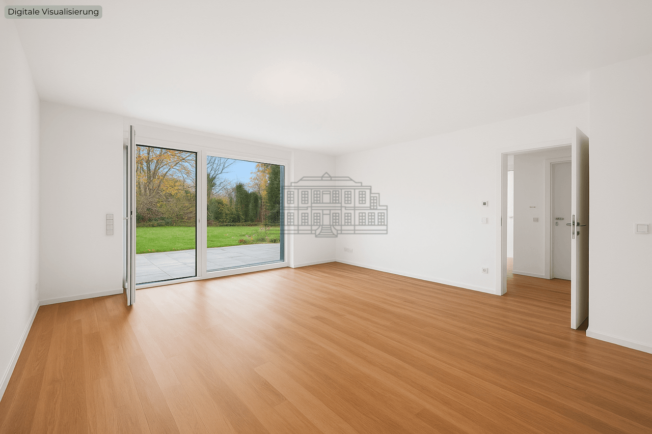 Wohnzimmer mit Terrasse