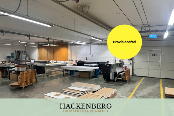 PROVISIONSFREI Unternehmensstandort: Produktions- und Lagerhallen mit eigenem Büro in perfekter Lage