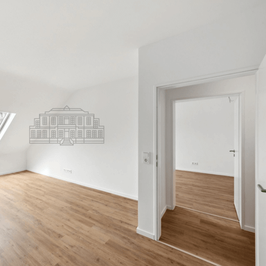 Helles Zimmer in einer modernen 3-er WG