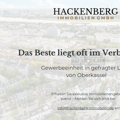 Gewerbeeinheit in gefragter Lage von Oberkassel